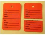 1000 Red HANG Price Label Tags Clothing Tagging Tags Gun Two parts