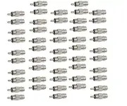 50x RCA Male Plug to BNC Female Jack Adapter Coax Connector Coupler CCTV Video