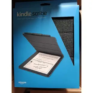 Amazon官方 Kindle Scribe Fabric Folio 織布（leather皮革保護套 Scribe專用