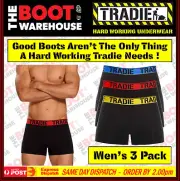 TRADIE UNDERWEAR 'BRIGHTS' - COTTON TRUNKS - 3 PACK - MADE TRADIE TOUGH