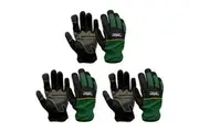 3x Cyclone Power Garden Synthetic Palm Leather Heavy-Duty Non-Slip Gloves XL