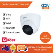 Dahua 8CH 8MP HDW2831TP-AS-S2 2.8mm Starlight Built-in Mic CCTV Camera Aus.VER