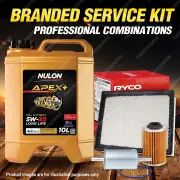 Oil Air Fuel Filter + 10L APX5W30D1 Service Kit for Holden Commodore VZ LPG