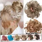 Curly Hair Bun Piece Updo Scrunchie Ponytail Fake Natural Bobble Hair Extension