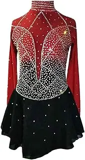 [Zagitova] Figure Skating Dress for Girls Open Back Patchwork Women Competition Dance Outfits with Shiny Rhinestone