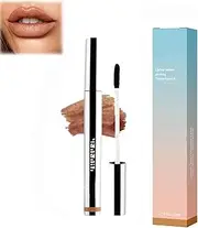 Zinari Lip Stain,Zinari Off Lip Liner Stain,Detachable Lip Liner, Matte Nude Lip Tattoo Liner,Nude Lip Tattoo Liner Waterproof (dark brown, L)