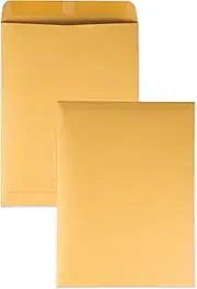 Quality Park 41465 Quality Park Catalog Envelopes, Heavyweight/Gummed, 9x12, 28lb, Kraft, 250/Box (QUA41465)