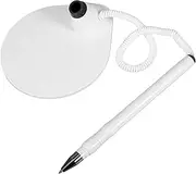 BCOATH Workplace Counter Pen with Chain Holder and Plastic Base Elegant Ballpoint for Office Retail and Home Use Smooth Writing Experience for Signatures