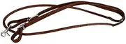 Showman 5/8" x 7' One Piece Leather Rolled Middle Roping Rein w/Conway Buckles