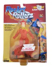 VINTAGE 1987 TYCO ROCKET ROLLERS Hot Shot RARE ACTION FIGURE TOY (M3)