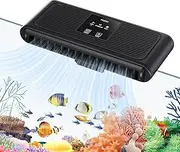 PAIZOO Aquarium Chiller Fan, Fish Tank Cooling Fans Aquarium Cooler with 3 Speed Modes, Water Chiller for Axolotl Tank Accessories Freshwater Saltwater Tanks, 6.4W
