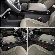 ABS Black/Carbon Fiber Car Central Control Side Trim Strip Sticker Interior Car Accessories Compatible with Land Rover Defender 90 110 20-23(B)