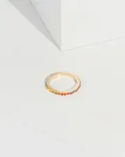 Multi Colour Multi Colour Crystal Ring