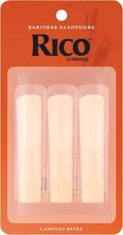 Rico Baritone Sax Reeds, Strength 2.5, 3-pack