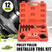 12-Piece Pulley Puller Remover and Installer Power Steering Pump Tool Set w/Case