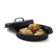 Roaster Pan With Lid 13” Enameled Oval Roasting Pan For Ovens 13inch oval