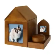 Pet Memory Urn for Ashes Cat or Dog Memorial Box Keepsakes Cremation Urn