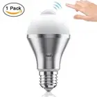 Motion Sensor Light Bulb Haofy 9W E27 Smart PIR LED Bulbs Auto On/Off Security