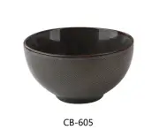 Yanco China CB-605 Cowboy Basket Weave China 15 oz. Nappie Bowl - 3 Doz