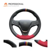MEWANT Alcantara Real Leather Steering Wheel Cover for Chevrolet Malibu Equinox