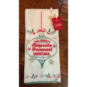 Brand New with Tags Hallmark Keepsake Ornament Christmas Tea Towel