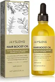 Hair Boost Oil for Hair Growth and Strengthening with Green Coffee Castor Argan Coconut Rosemary Oil Appliable for Thinning Hair Scalp Care Women Men 50ml