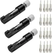 [HEYUS] [3 Pack] Metal Watch Band Strap Link Pin Remover Adjustment Tool Remove Repair Tool Kit for Watchmakers with 18 Extra Pins