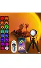 QUIGO Sunset Lamp Projector Led Lights for Bedroom Night Light RGB Lights Sun...