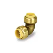 1 Piece 1/2"-1"in SHARKBITE STYLE PUSH FIT FITTING ELBOW LEAD FREE BRASS NEW USA