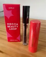 Mecca Max Off Duty Blush Stick and Brow Guru Clear Gel Beauty Loop Level 2