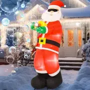 Christmas Santa Bubble Machine Airblown Inflatable Decor Blow Up Holiday Xmas