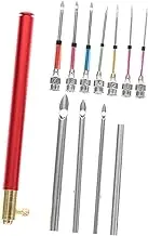 TEHAUX 1 Set Stamp Embroidery Tool Set Cross Craft Kit Needles Making Punch Stitch Tools Plastic