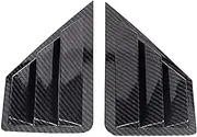 Compatible For Toyota C-HR CHR 2016 2017 2018 2019-2021 Car Rear Louver Window Side Shutter Cover Trim Sticker Vent Scoop ABS Carbon Fiber(Carbon)