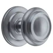Sarlat Centre Door Knob, Brushed Chrome