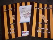 BULK LOT OF 3 SCRAP BOOK NOTE AFL LARGE SCRAPBOOK HAWTHORN HAWKS FOOTBALL ✔️