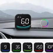 Mini Car HUD Head-Up Display Device HD GPS Speed Guide Compass Car Electronic