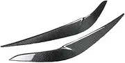 mknvu Car Decorative Front Lamp Eyebrow Sticker,Fit For X1 F48 20i Sdrive 25i Xdrive 2016-2019 Headlight Cover Eyelid Headlight Eyebrow Strips