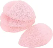 HAWILLOSCH Gentle Face Cleansing Sponges 4pcs Exfoliating Face Scrubbers Soft Comfortable for Sensitive Skin