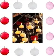 LiJuanWang Floating Candles Unscented Pack of 30, Waterproof Tea Lights, Candle Floating Decoration, for Wedding, Pool, Spa Dinner