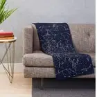 Constellations Map Throw Blanket, Astronomy, Cosmos Universe Galaxy