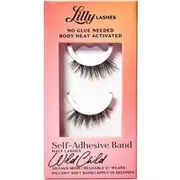 Lilly Lashes Self Adhesive Half Lashes Wildchild, Black