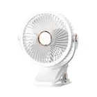 USB Rechargeable Fan Dormitory Clip-on Type Portable Mini Desk Fan 3601458