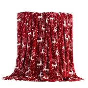 Breathable Christmas Blanket Elegant Comfort Luxury Velvet Fleece Christmas Tree Blanket Cozy Throws for Winter Bedding