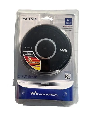 NIB Ultra Rare Sony CD Portable Walkman D-EJ011 Black - Sealed VTG Collectable