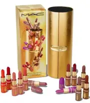 MAC Cosmetics Golden Girls Miniature Lustreglass Mini Lipstick Vault x 12