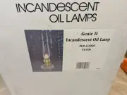 Aladdin Genie II Oil Lamp New in Box Brass Burner Clear Glass