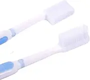 Soft Silicone Nano Bristles Anti Bacterial Toothbrush 2 Pack