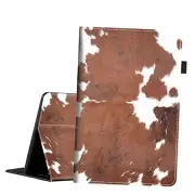 Case for All-New Amazon Fire HD 8 Cowhide Farm Animal Skin Leopard Brown Cow