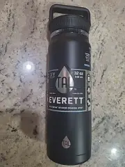 Thyme And Table Everett 32 Oz Stainless Steel Black Leak Proof Bottle
