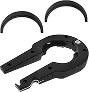 Multifunctional Bottle Opener 4 in 1 Can Glass Screw Cap Opener Manual Gripper Hand Safety for Home and Outdoor Use(Black)